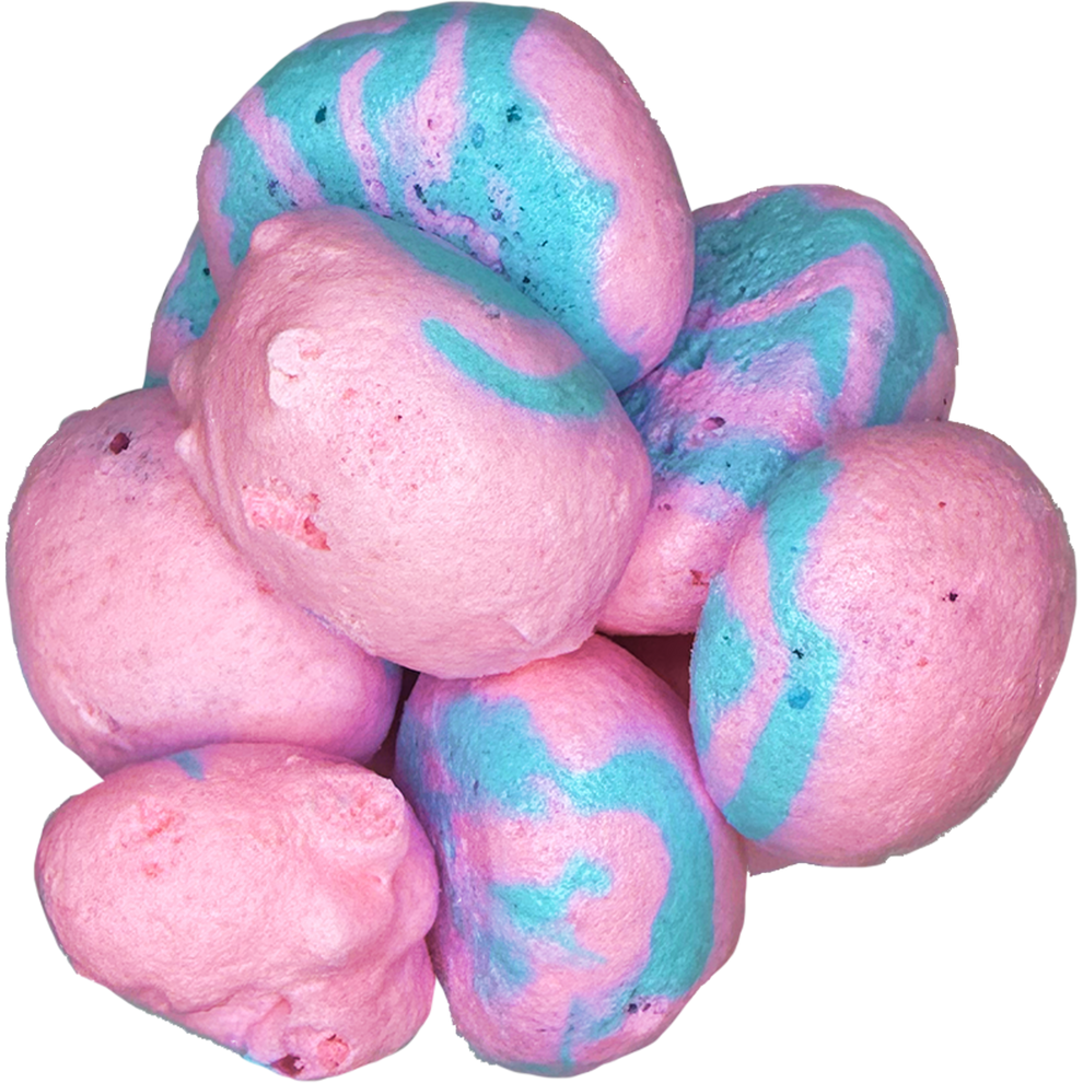 Freeze Dried Cotton Candy Salt Water Taffy Candy