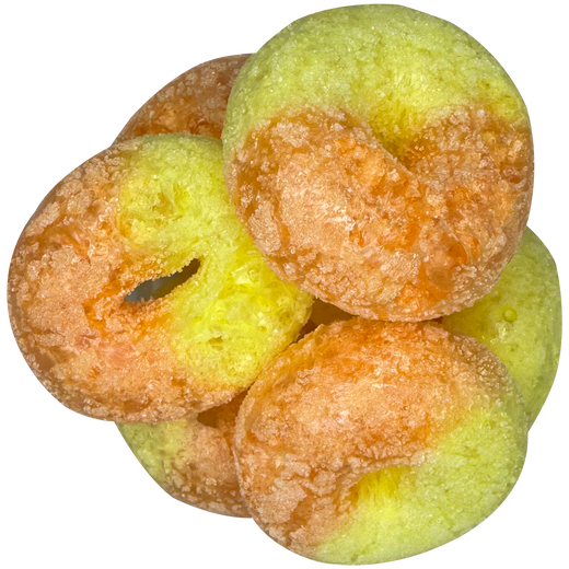 Freeze Dried Peach Rings Candy