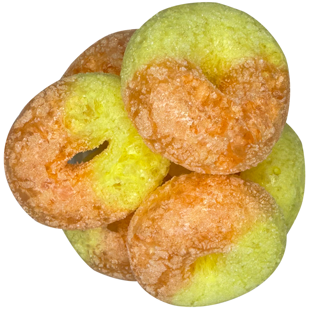 Freeze Dried Peach Rings Candy