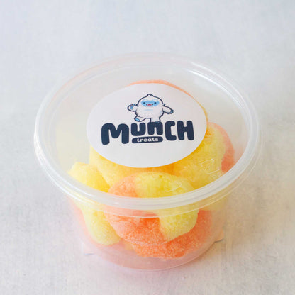 Freeze Dried Peach Rings Candy