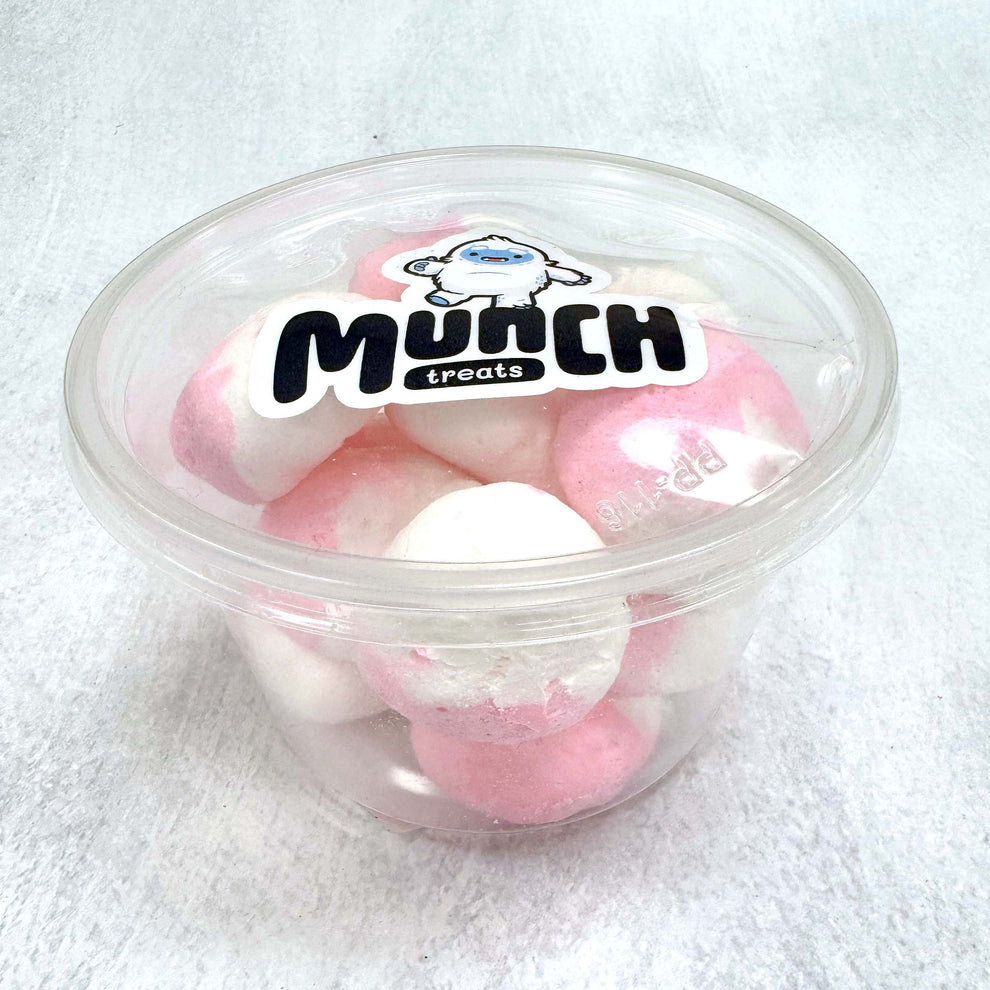 Freeze Dried Strawberries & Cream Salt Water Taffy Candy
