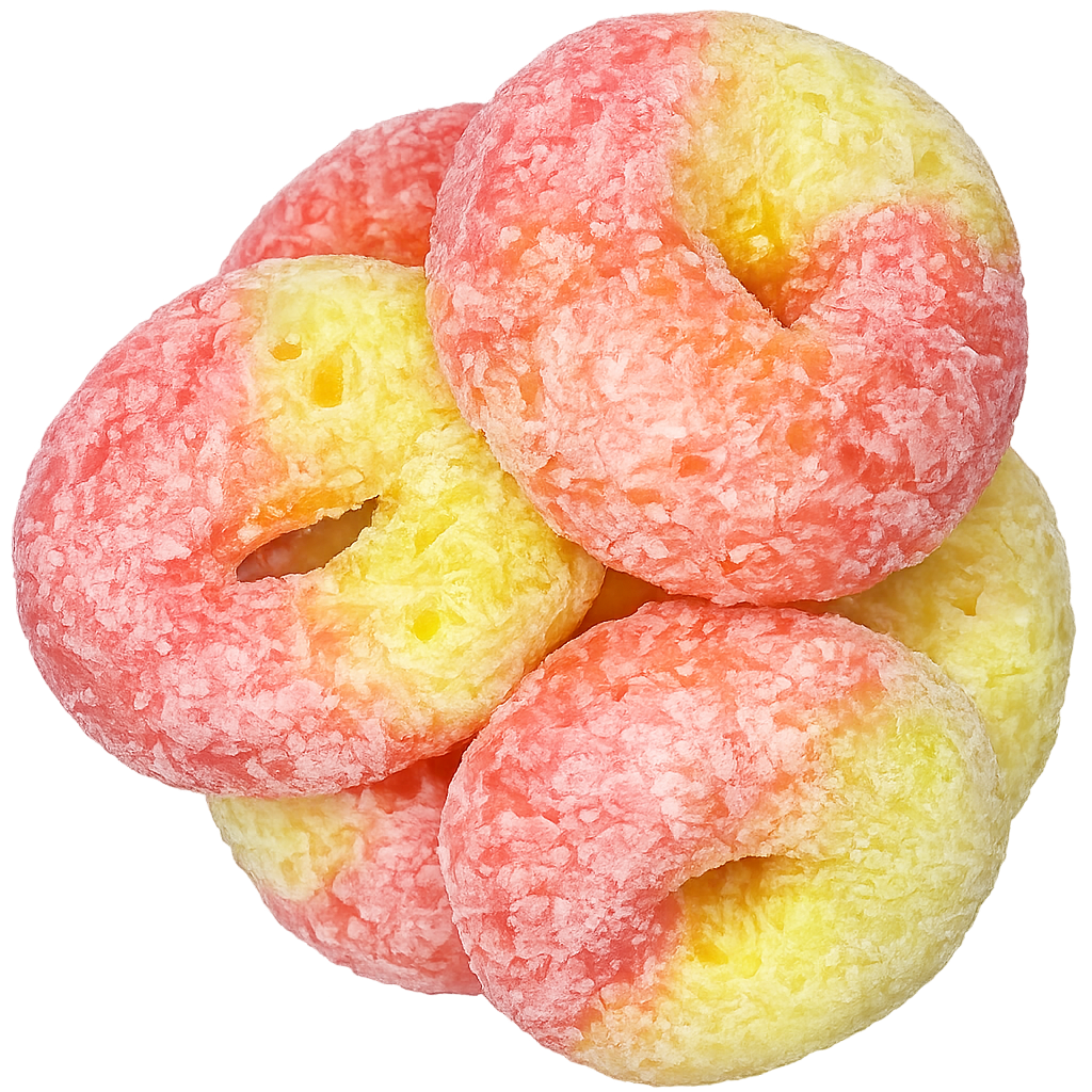 Freeze Dried Strawberry Banana Rings Candy