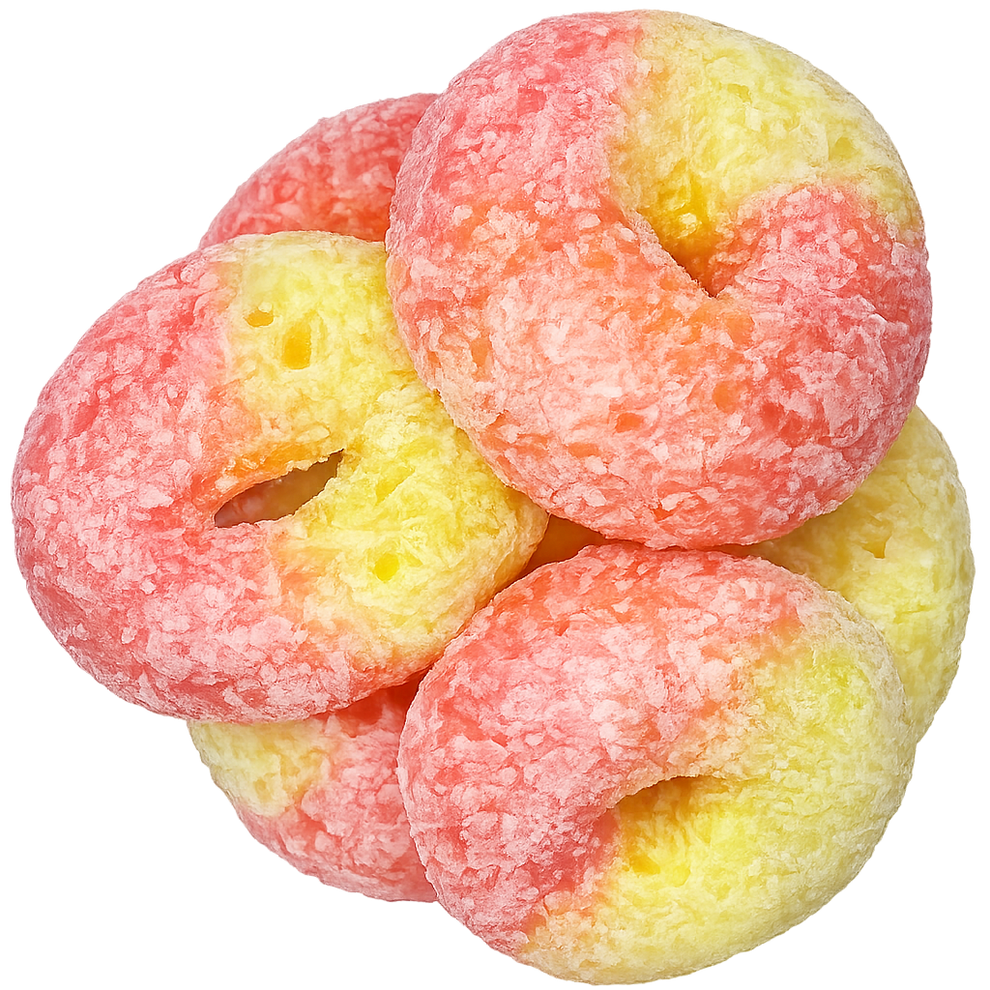 Freeze Dried Strawberry Banana Rings Candy